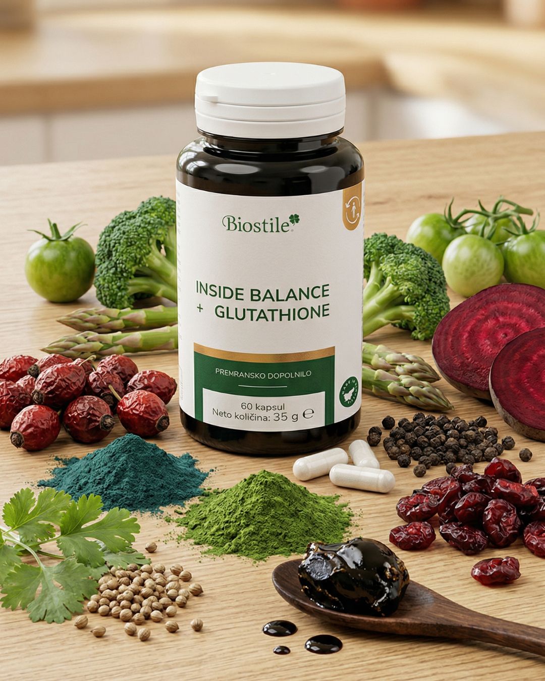 Inside Balance + Glutathione, 60 kapsul